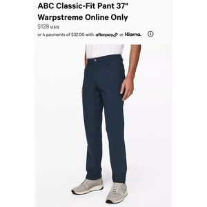 NWOT Lululemon ABC pants classic in Tan